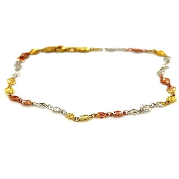 925 Tricolored Anklet - Picture 2 of 4